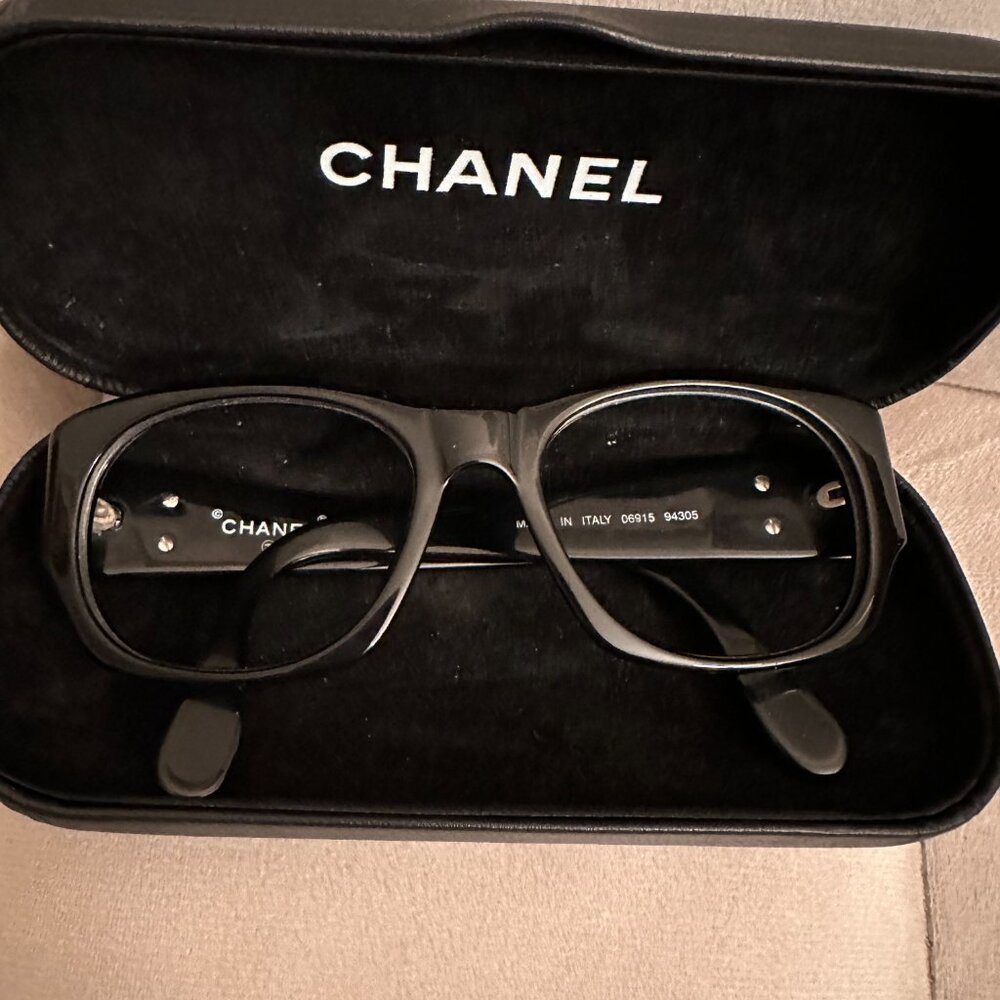 VINTAGE REAL CHANEL GLASSES BLACK